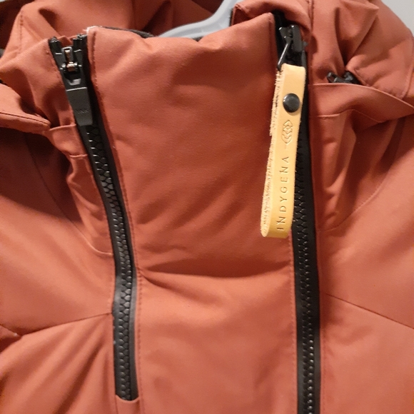 Indygena/Indyeva Ayaba Parka Coat in Red Wine XS - Picture 4 of 6